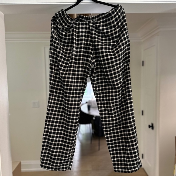 GAP BODY Black & White Plaid Flannel PJ Pants - Size XL - Picture 6 of 11